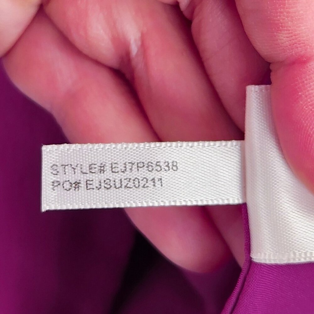 Eliza J Dress Womens 4 Petite Purple Pink Bell Sleeve A Line Flare Classic NEW - Picture 11 of 14